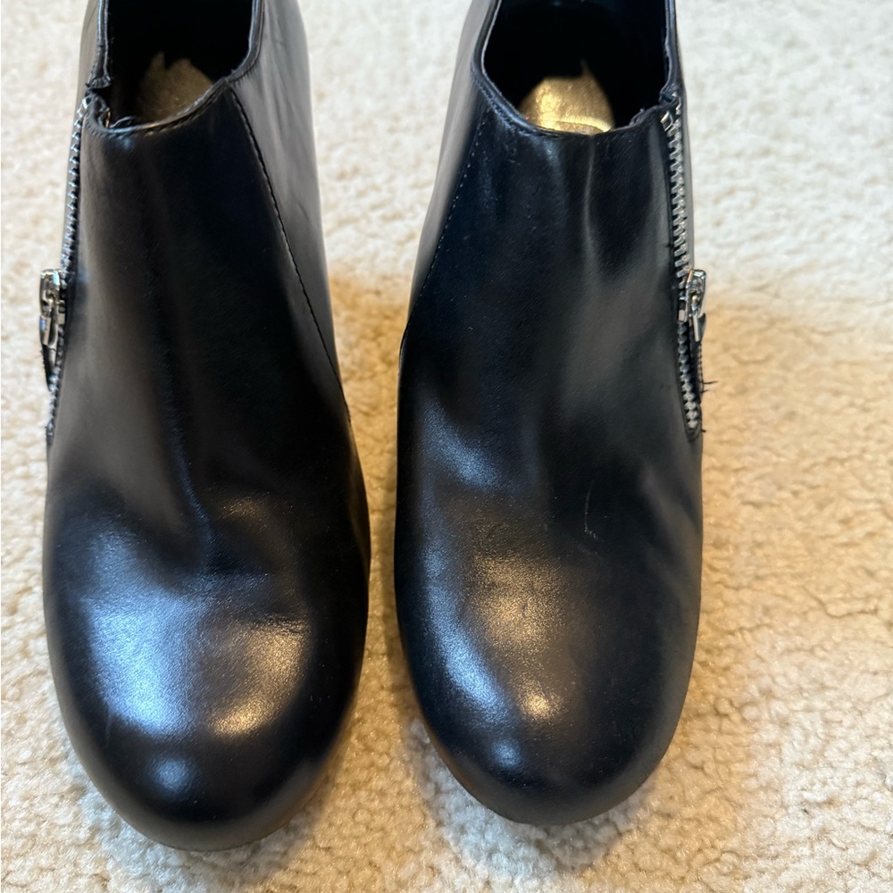 Franco Sarto Black Heeled Boots